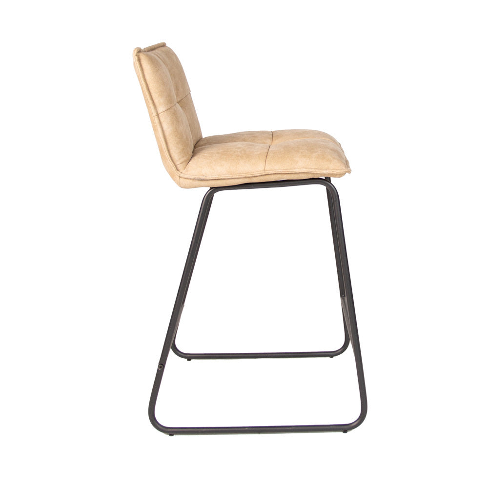 Bar Stool Jeremy FavoFurn Beige LxBxH 63x56x49 Fabric Nnb