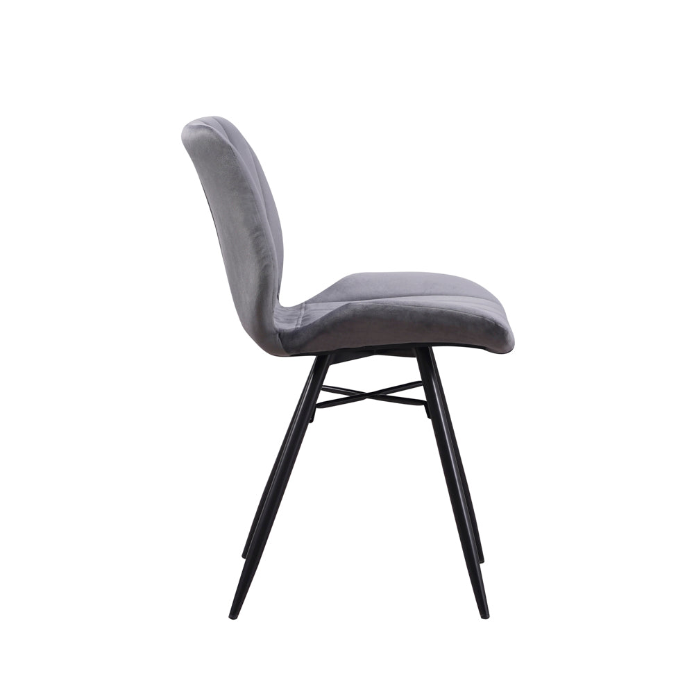 Dining Chair Barron FavoFurn Anthracite LxBxH 71x67x49 Fabric Nnb