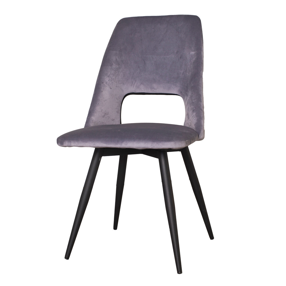Dining Chair Senn FavoFurn Grey LxBxH 66x57x49 Fabric Nnb