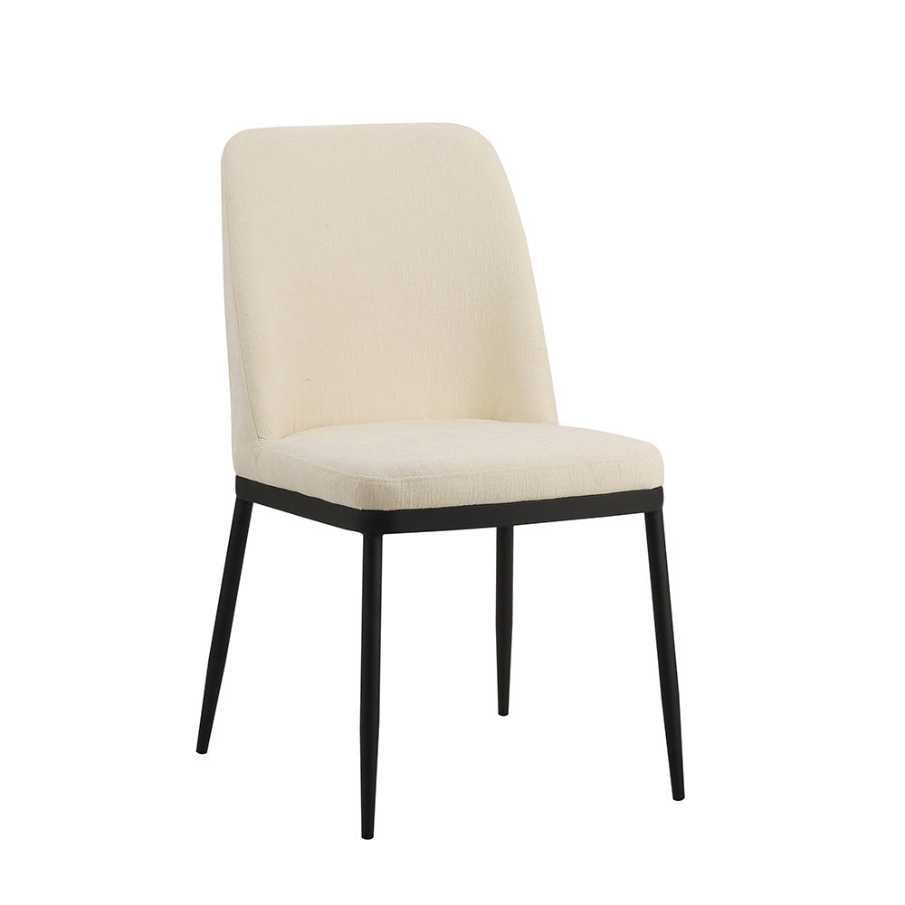 Dining Chair Auxerre FavoFurn White LxBxH 73x65x53 Fabric Nnb