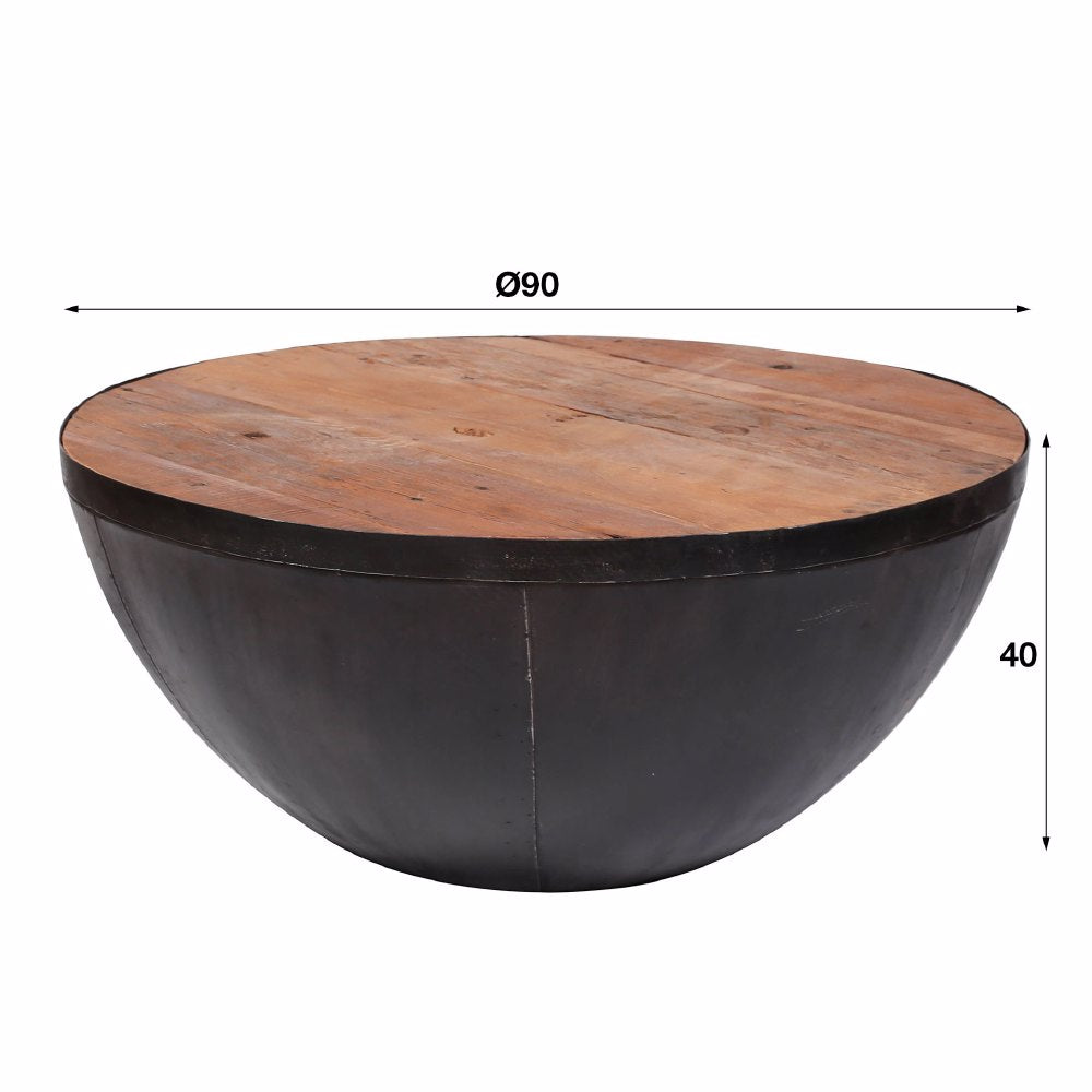 Coffee Table Jacob HomeHaven Brown LxBxH 93x93x44 Wood Nnb