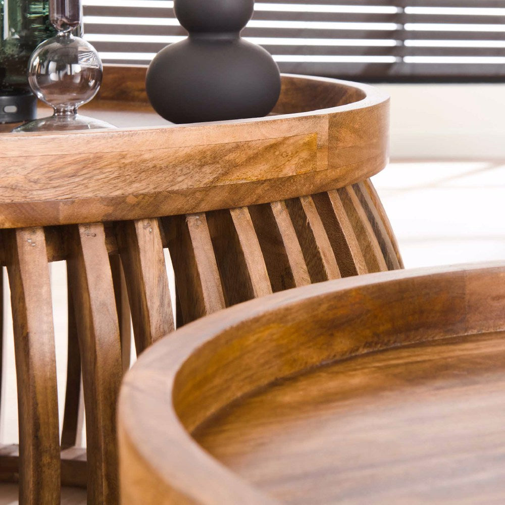 Coffee Table Barton HomeHaven Brown LxBxH 88x88x45 Mango wood Nnb