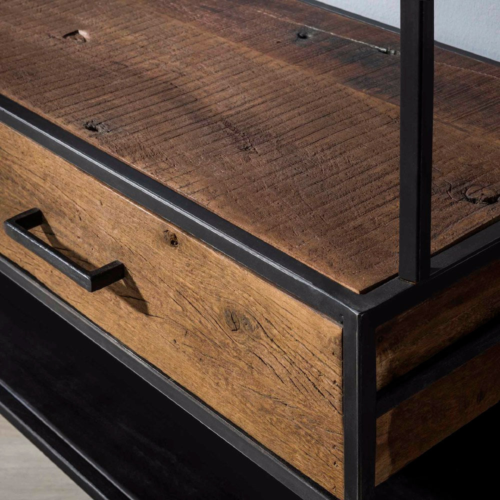 Coat Rack Alvin HomeHaven Brown LxBxH 126x86x40 Wood Nnb