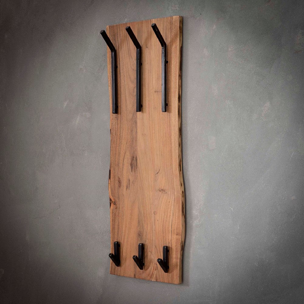 Coat Rack Elio HomeHaven Brown LxBxH 110x36x27 Acacia wood Nnb