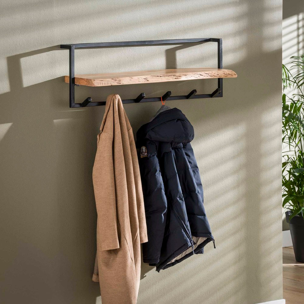 Coat Rack Elio HomeHaven Brown LxBxH 104x36x17 Acacia wood Nnb