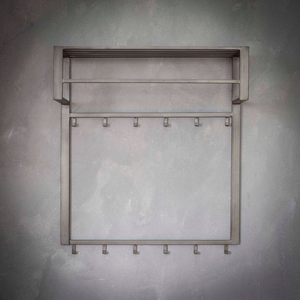 Coat Rack Kolby HomeHaven Grey LxBxH 90x83x37 Metal Nnb