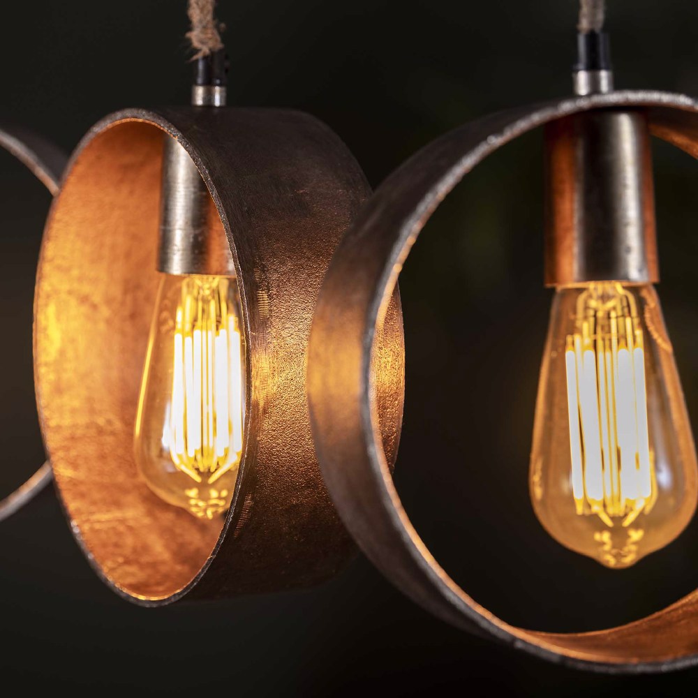 Pendant Light Rhett HomeHaven Anthracite LxBxH 112x25x18 Metal Nnb