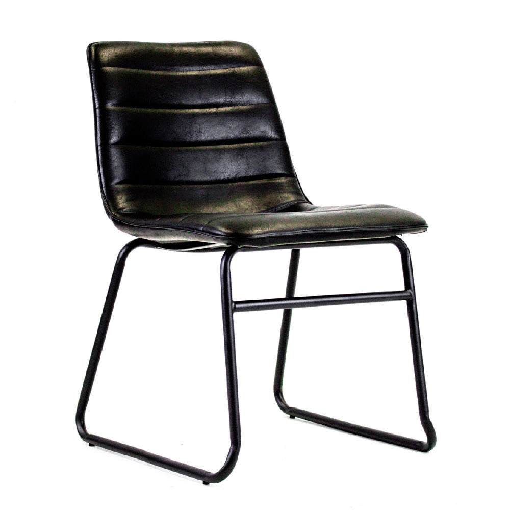 Dining Chair Milan FavoFurn Black LxBxH 74x56x54 Artificial leather Nnb