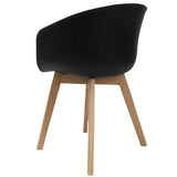 Dining Chair Noan FavoFurn Black LxBxH 68x60x51 Plastic Nnb
