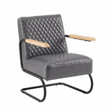 Armchair Mason FavoFurn Black LxBxH 68x64x39 Artificial leather Nnb