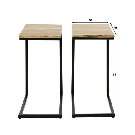 Bedside Table Elia HomeHaven Brown LxBxH 60x45x30 Acacia wood Nnb