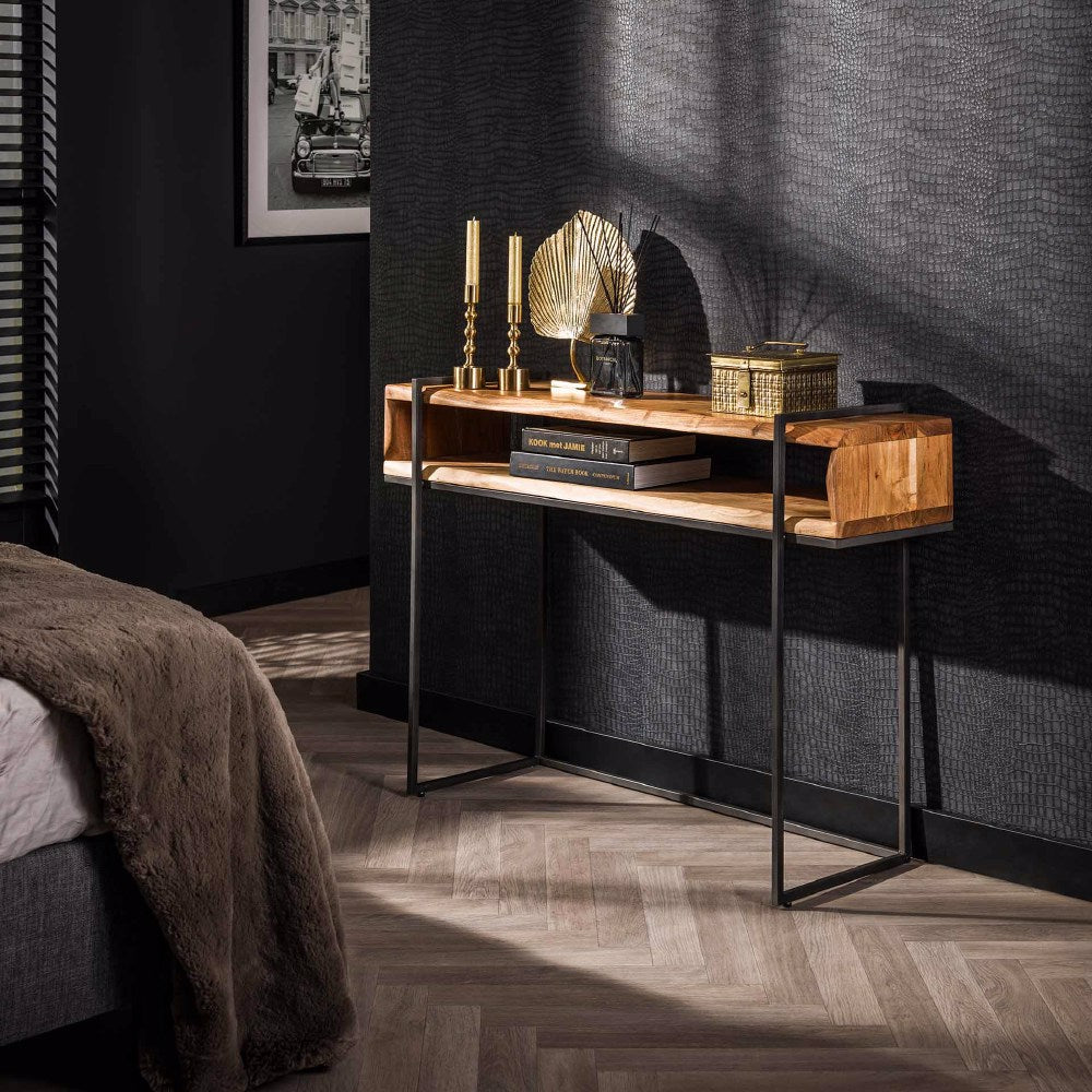 Dressing table Oleni HomeHaven Brown Acacia wood Nnb