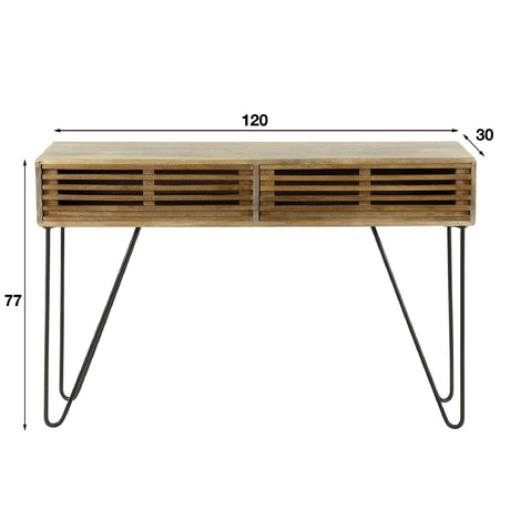 Dressing table Barton HomeHaven Brown LxBxH 126x27x26 Mango wood Nnb