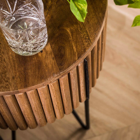 Bedside Table Barton HomeHaven Brown LxBxH 45x45x30 Mango wood Nnb