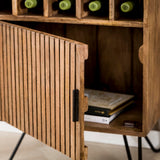 Wine Cabinet Barton HomeHaven Brown LxBxH 92x58x40 Mango wood Nnb