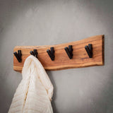Coat Rack Elio HomeHaven Brown LxBxH 64x18x10 Acacia wood Nnb