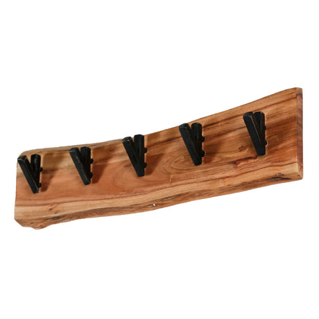 Coat Rack Elio HomeHaven Brown LxBxH 64x18x10 Acacia wood Nnb
