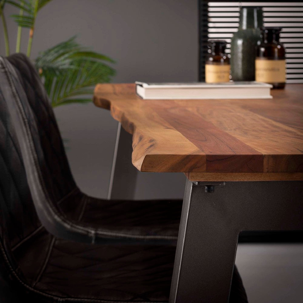 Dining Table Elio HomeHaven Brown LxBxH 186x101x7 Acacia wood Nnb