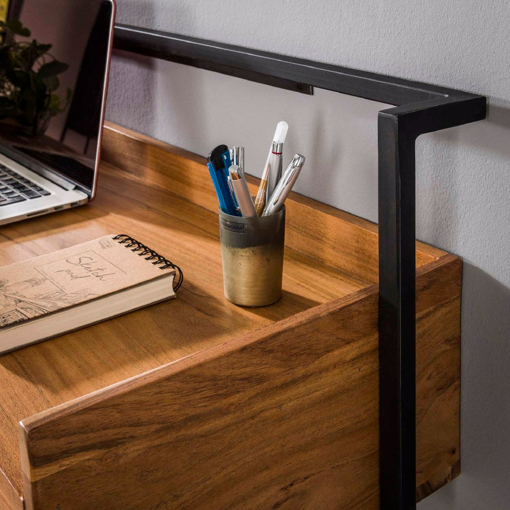 Desk Ivan HomeHaven Brown LxBxH 124x45x24 Acacia wood Nnb