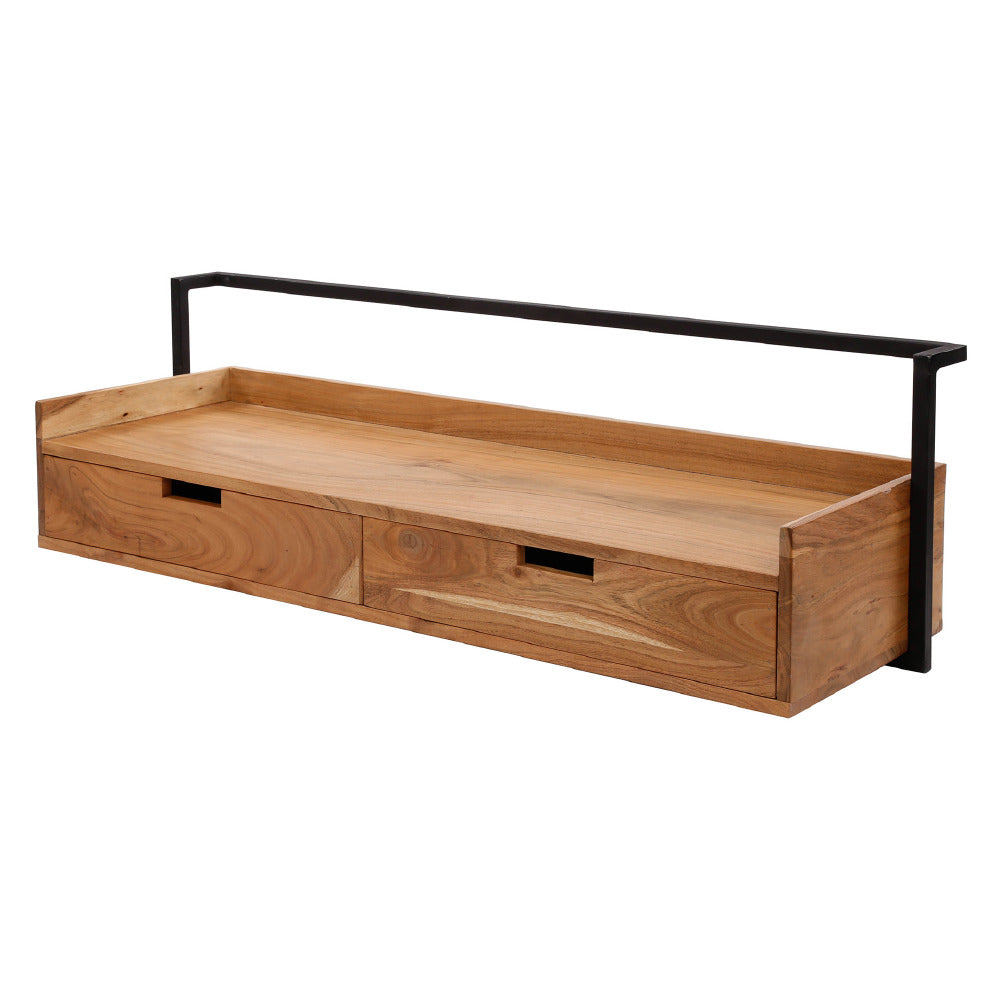 Desk Ivan HomeHaven Brown LxBxH 124x45x24 Acacia wood Nnb