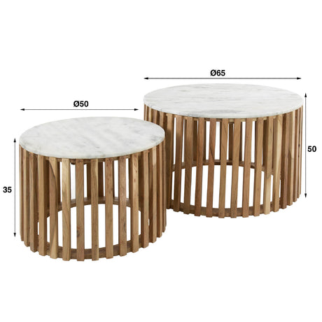 Coffee Table Harlem HomeHaven Marble Nnb