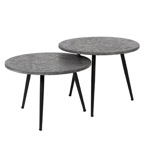 Coffee Table Kingston HomeHaven Grey LxBxH 60x60x12 Metal Nnb