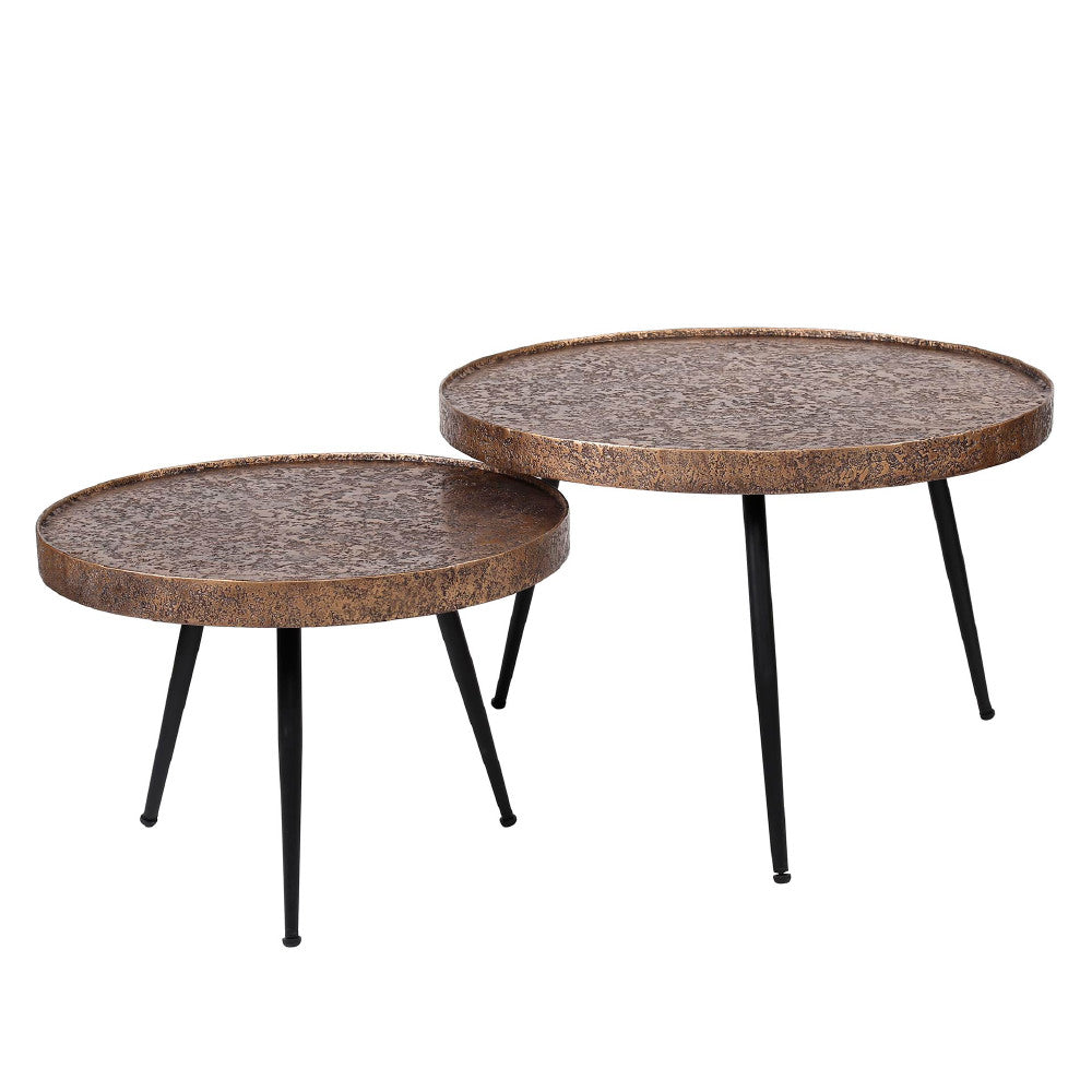 Coffee Table Kingston HomeHaven Bronze LxBxH 80x80x13 Metal Nnb