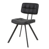 Dining Chair Sullivan HomeHaven Black LxBxH 84x63x58 Artificial leather Nnb