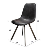Dining Chair Jagger HomeHaven Black LxBxH 65x60x50 Artificial leather Nnb