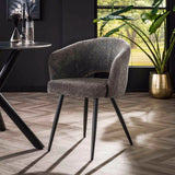 Dining Chair Gilmore HomeHaven Grey LxBxH 70x64x57 Boucle Nnb