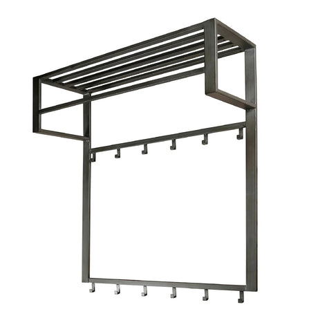 Coat Rack Kolby HomeHaven Grey LxBxH 90x83x37 Metal Nnb