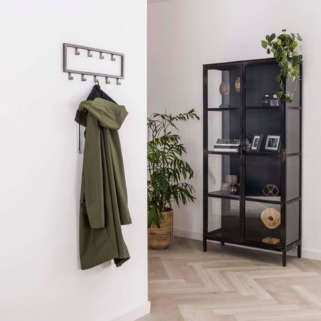 Coat Rack Kolby HomeHaven Grey LxBxH 54x22x4 Metal Nnb