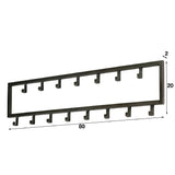 Coat Rack Kolby HomeHaven Grey LxBxH 81x23x4 Metal Nnb
