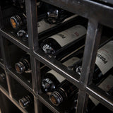 Wine Cabinet Luther HomeHaven Black LxBxH 135x55x40 Metal Nnb