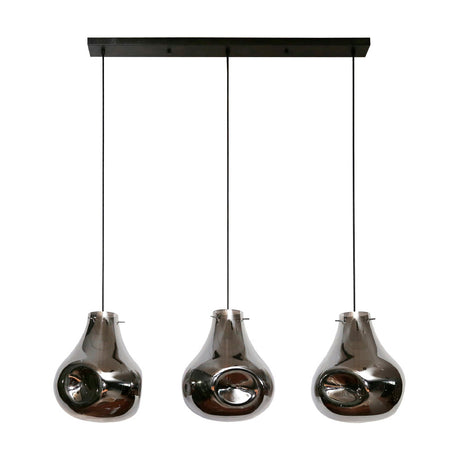 Pendant Light Phoenix HomeHaven Silver LxBxH 106x47x39 Glass Nnb