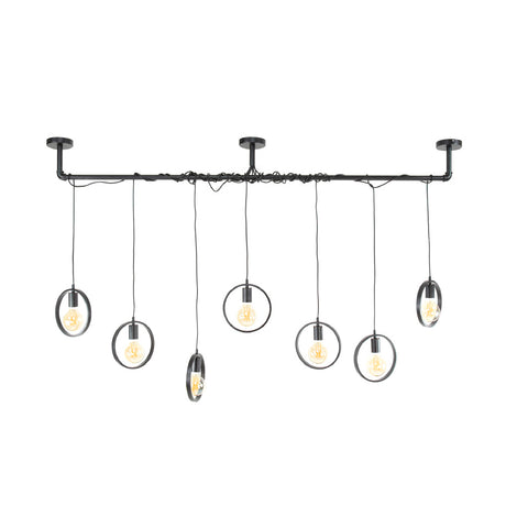 Pendant Light Lyric HomeHaven Grey, Black Metal Nnb