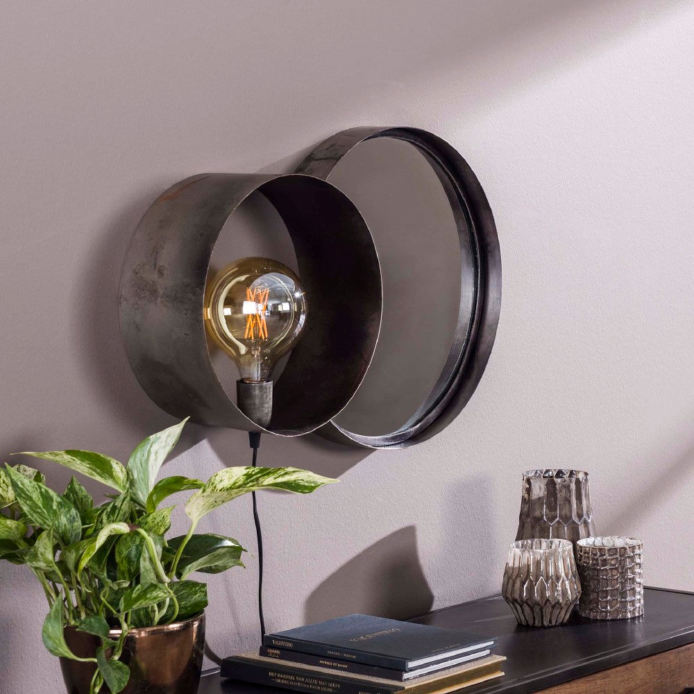 Mirror Uriah HomeHaven Anthracite LxBxH 46x37x20 Metal Nnb