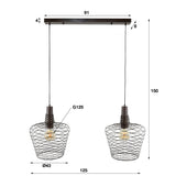 Pendant Light Pete HomeHaven Copper LxBxH 95x49x45 Metal Nnb
